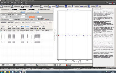 InspectorX programska oprema za merjenje trdote: Okno za določitev preskusnih položajev